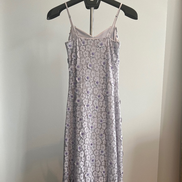 Michael Kors Embellished Corded Lace Ruffle-hem Dress Size XXS - Picture 2 of 6